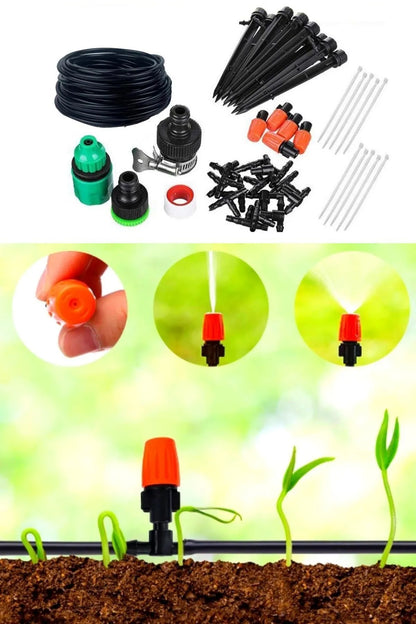 15 Meters Garden Drip Irrigation System Set House and Fittings