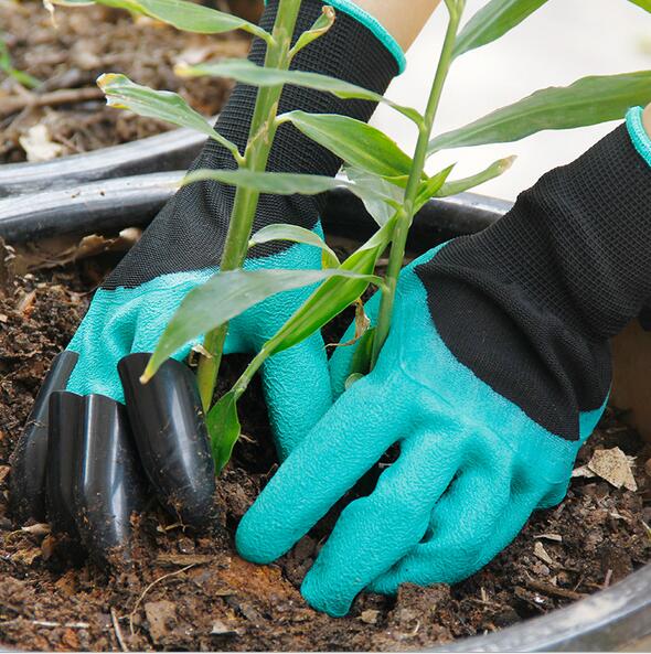 Protected Garden Gardener Gloves For Digging, Planting, Hoeing