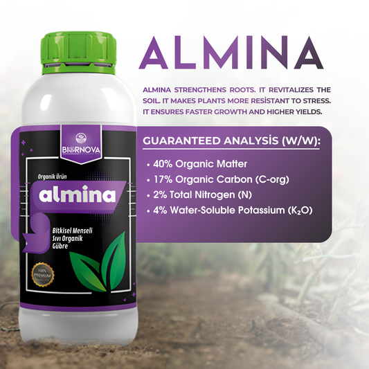Pleh i lëngshëm organik vegjetal ALMINA + Aminoacid 