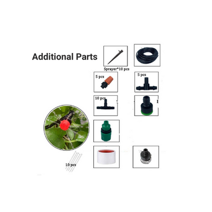 15 Meters Garden Drip Irrigation System Set House and Fittings